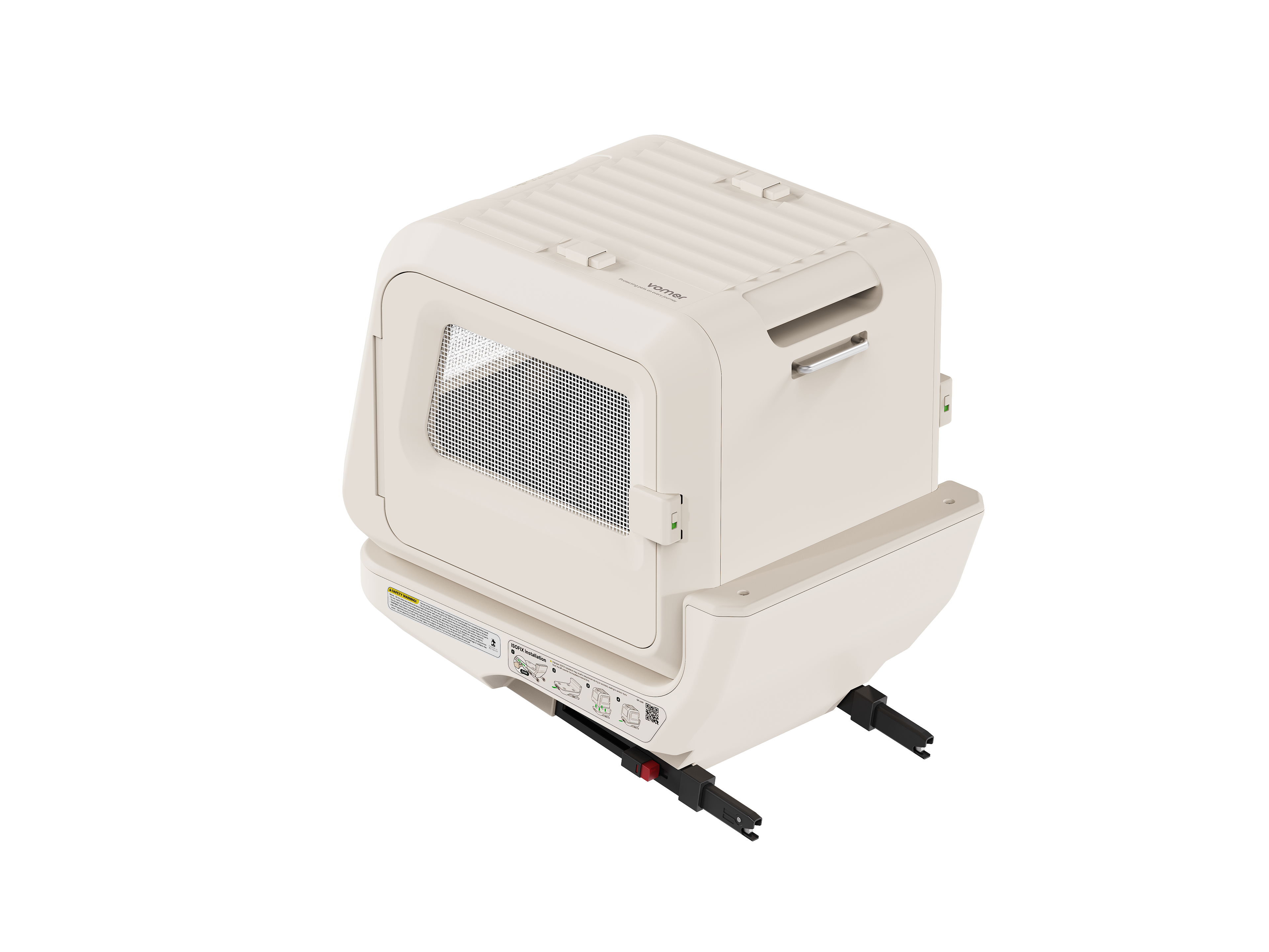 Vomer Standard Pet Carseat (ash ivory)